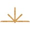 Ekena Millwork Kennewick Rough Sawn Timber Gable Bracket, Western Red Cedar, 96"W x 48"H x 2"D x 4"F, 12/12 Pitch GBW096X48X0204KEN00RWR - alternate 1